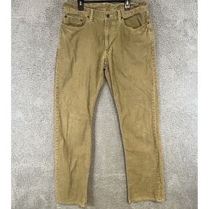 VTG Polo Ralph Lauren Pants Men's Khaki 32x32 650 Straight Fit Corduroy Cords